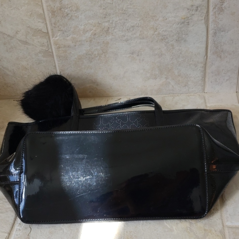 Authentic Kate Spade black logo Tote zip top bag - Picture 5 of 5